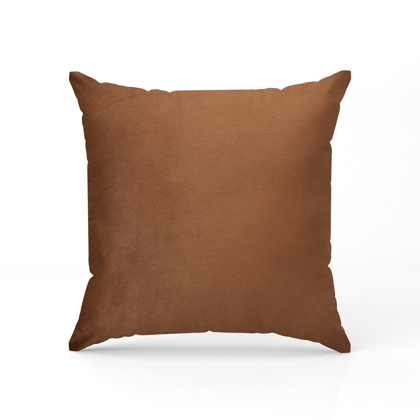 Chevron Velvet Embroidery Cushion Covers (16*16 inch) (40*40 cm) (SET OF 5) (BROWN)