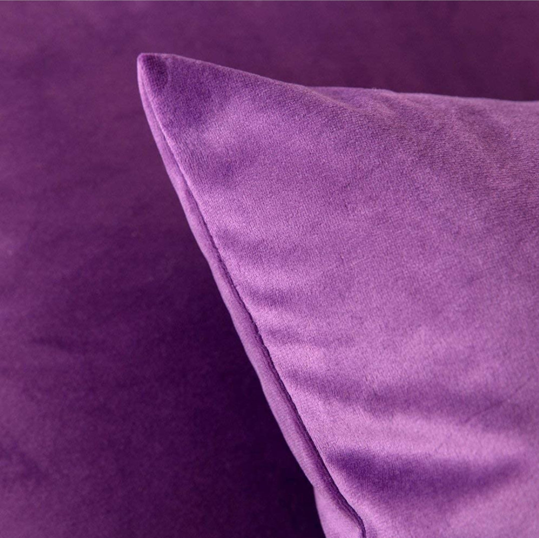 GLAM Soft Velvet Cushion Covers (16*16 inch) (40*40 cm) (SET OF 5)