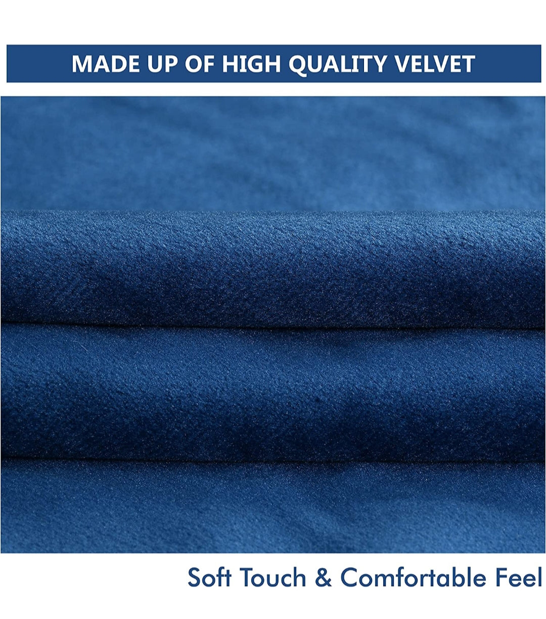 GLAM Soft Velvet Cushion Covers (16*16 inch) (40*40 cm) (SET OF 5)